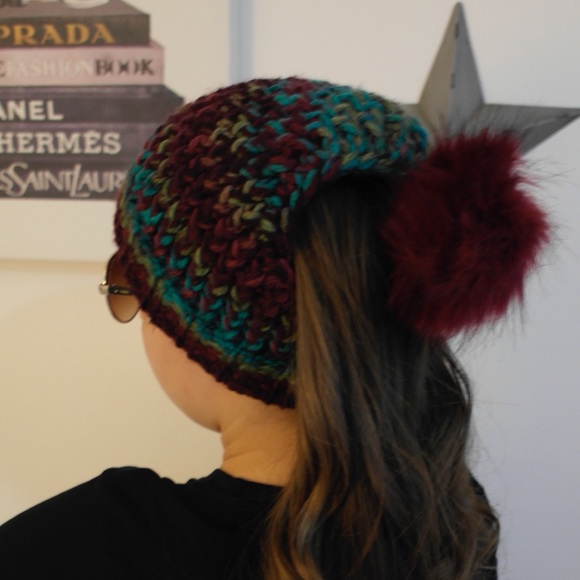 Handmade Winter Scarf Hat - Picture 2 of 4